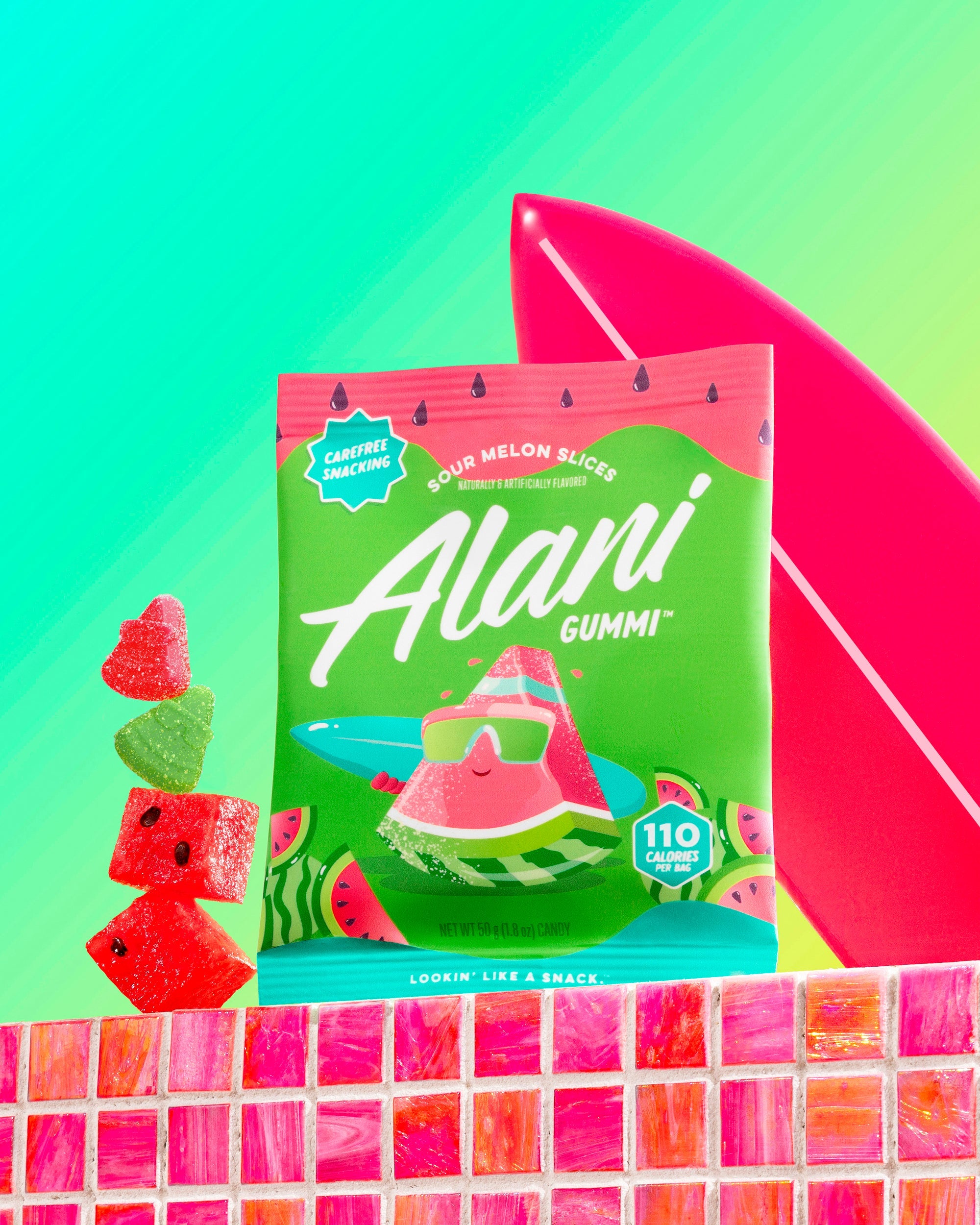 Gummi - Sour Melon Slices